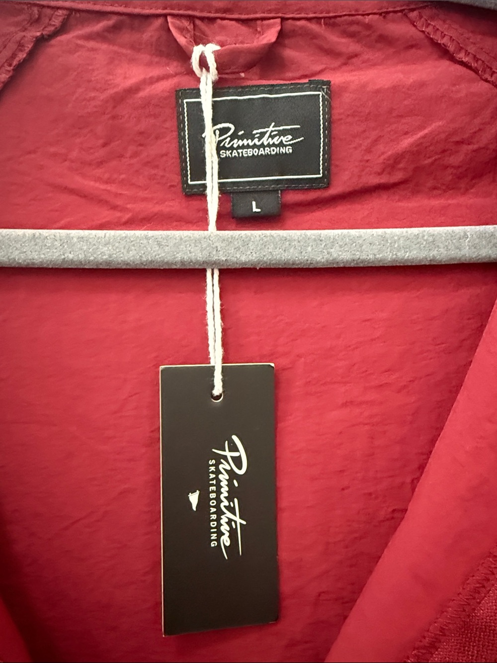 Red half-zip pullover jacket - Picture 2 of 4